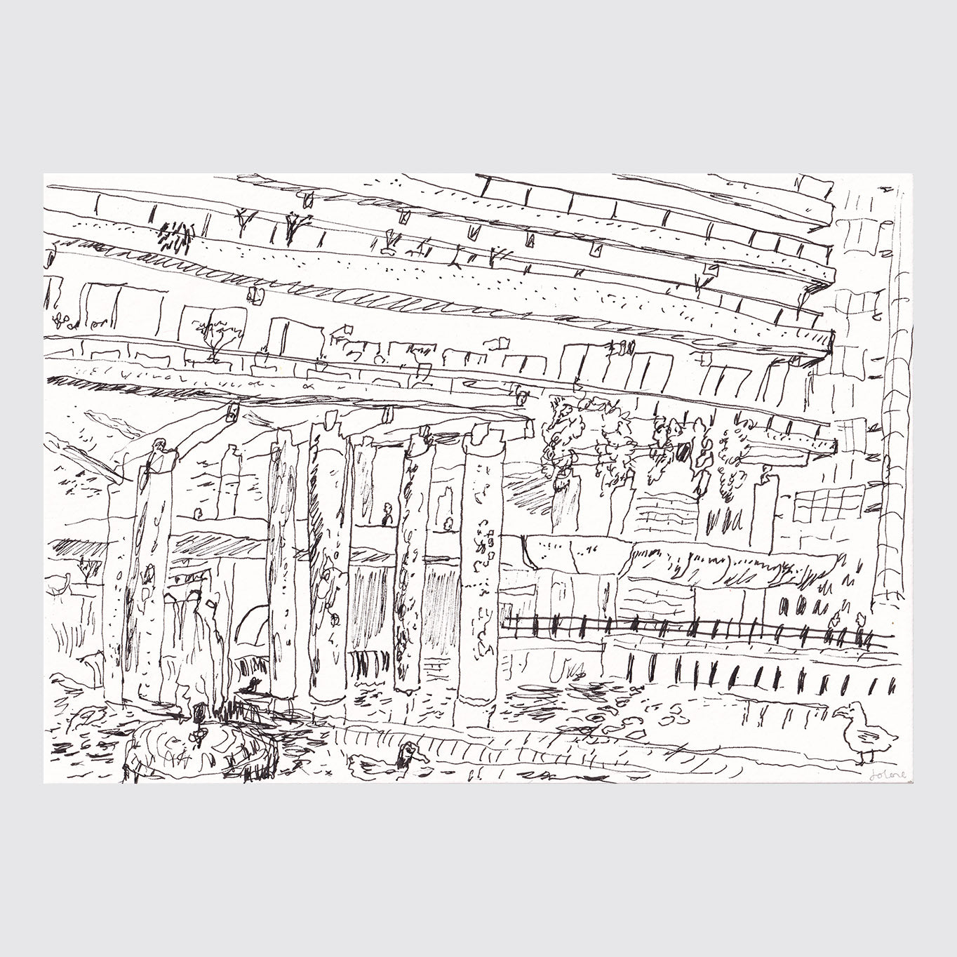 Barbican Lake (15 x 21 cm)