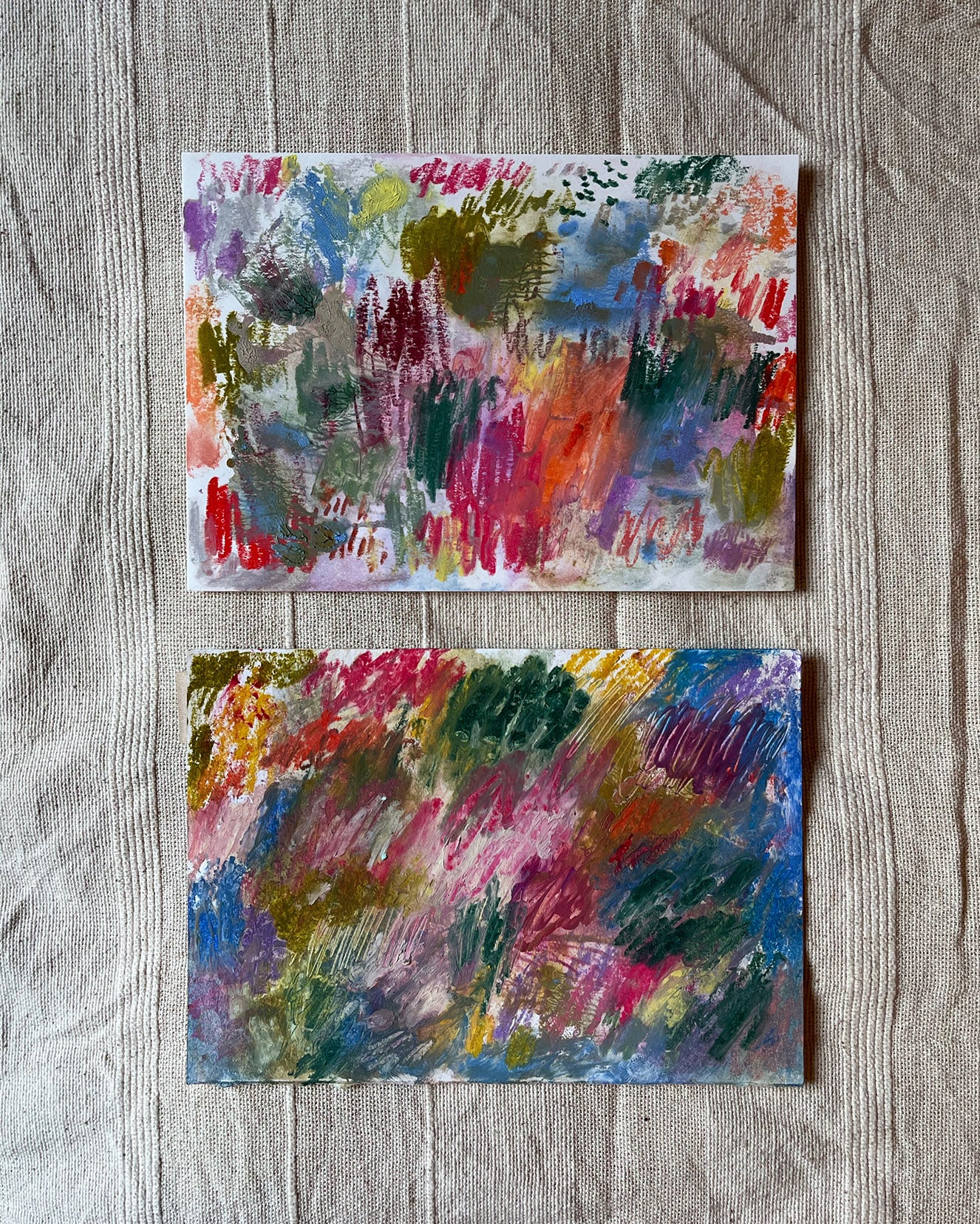 Scratchy Rainbow 1 (15 x 21 cm)