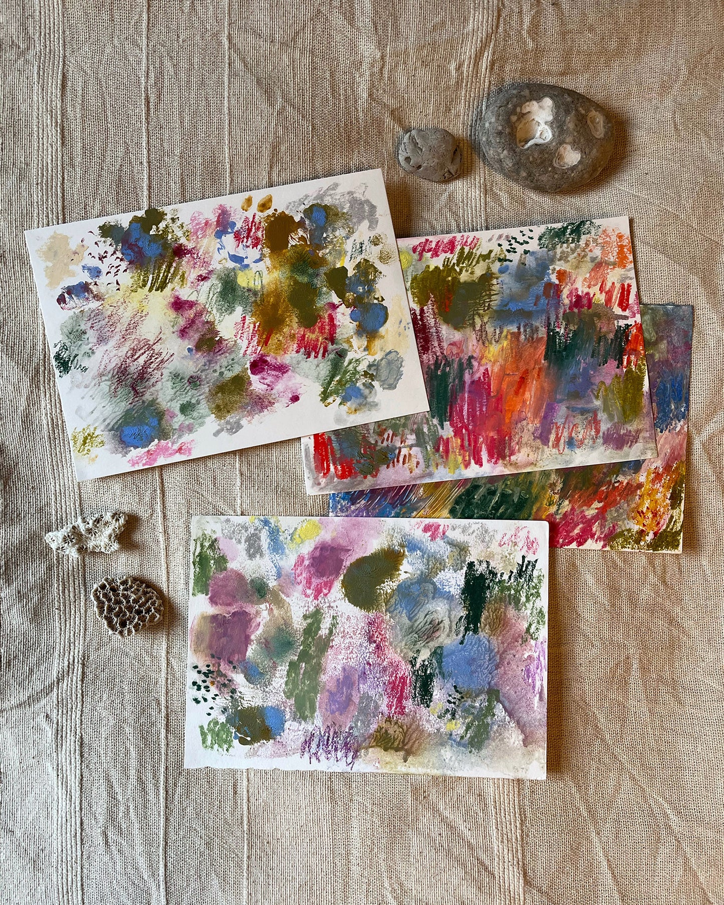 Scratchy Rainbow 1 (15 x 21 cm)