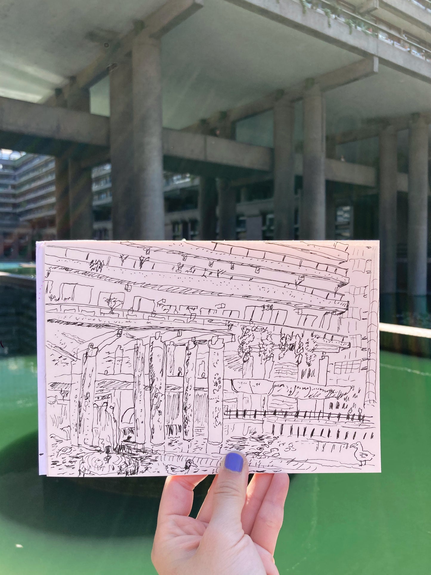 Barbican Lake (15 x 21 cm)