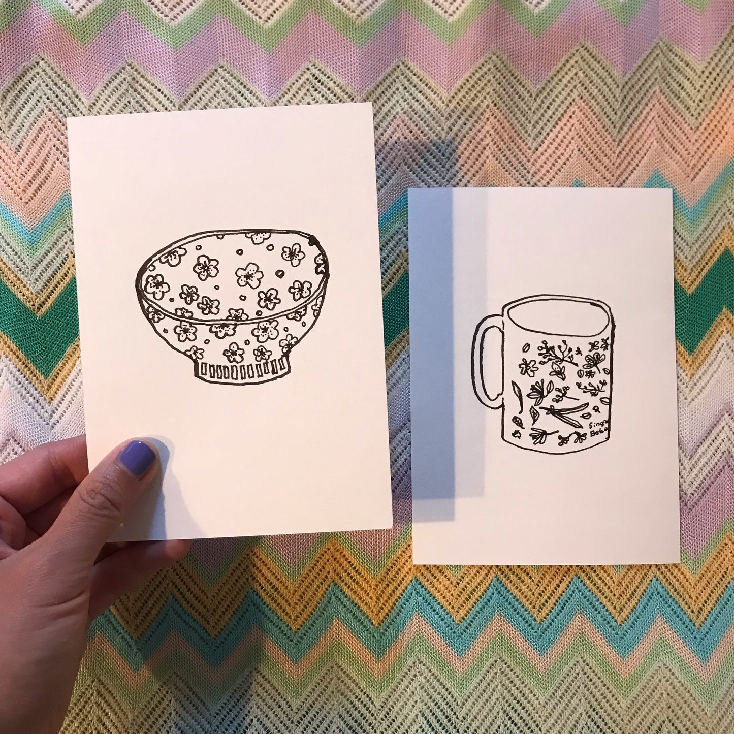 Floral Mug (15 x 11 cm)