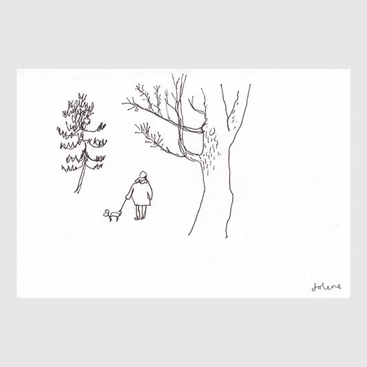 Dog Walker (7 x 11 cm)