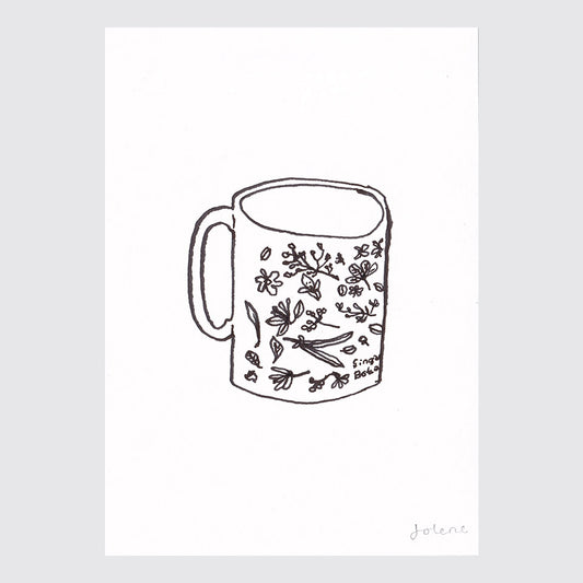 Floral Mug (15 x 11 cm)