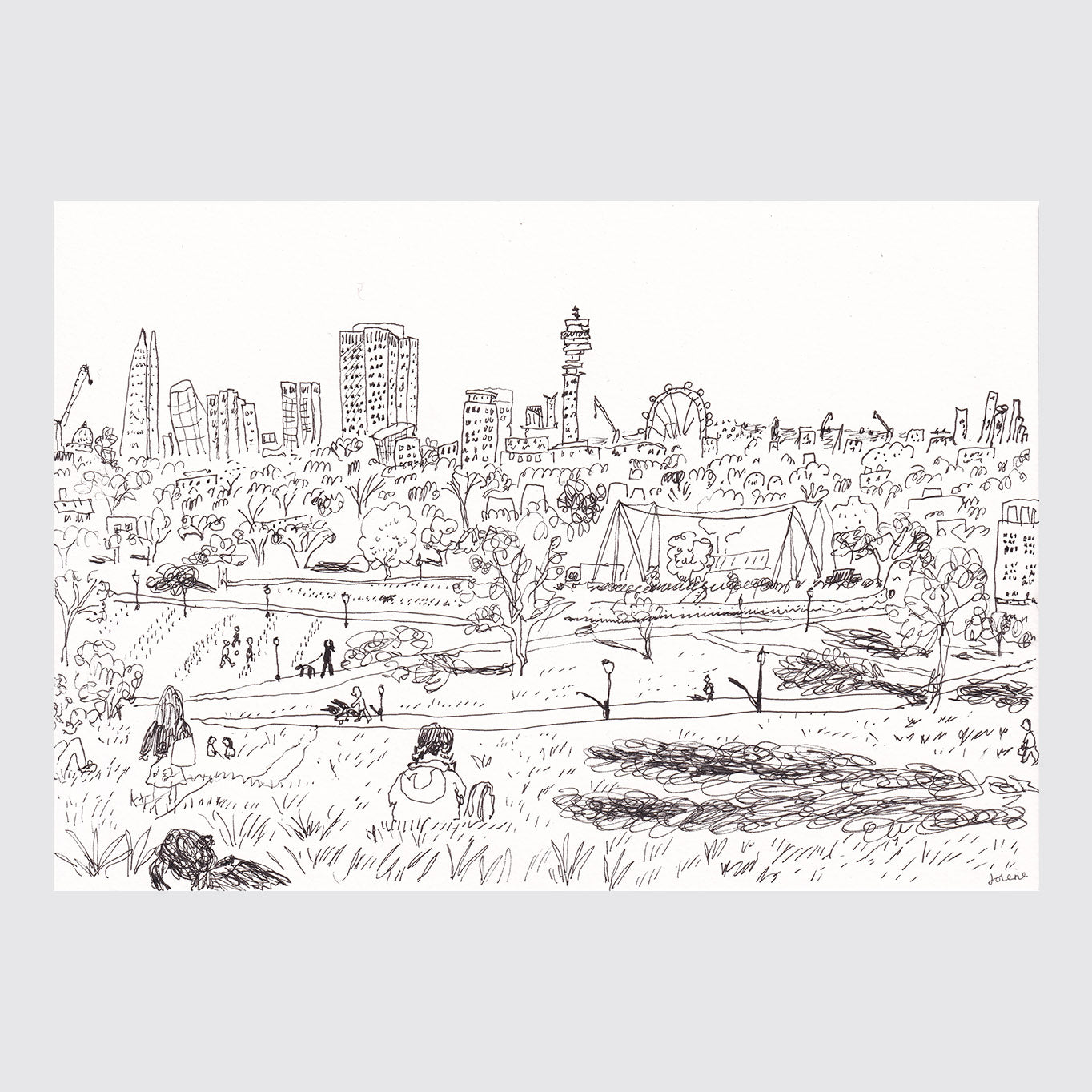 Primrose Hill Lunch (15 x 21 cm)